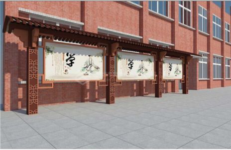 建宁学校宣传栏文化墙的作用性